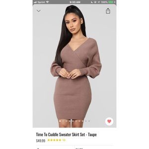 Time to cuddle skirt set